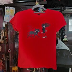 Official Vintage Emily The Strange 3-Headed Cat Short Sleeve T-Shirt